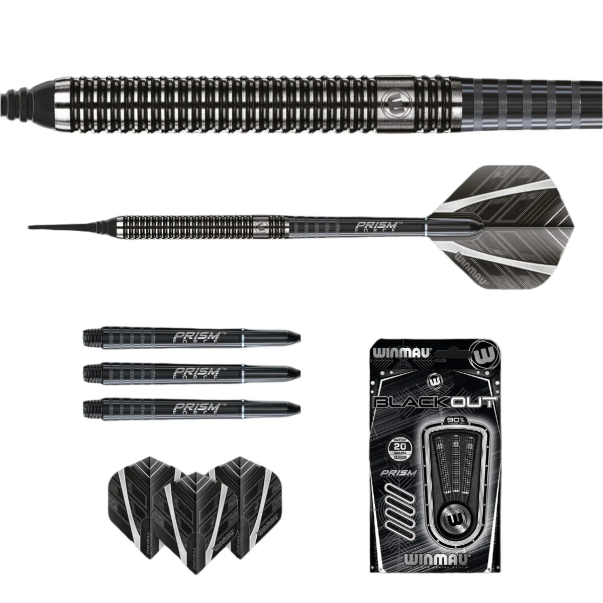 Winmau BLACKOUT - Soft Tip