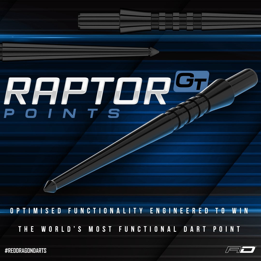 Red Dragon Rainbow Raptor Gripped Dart Point