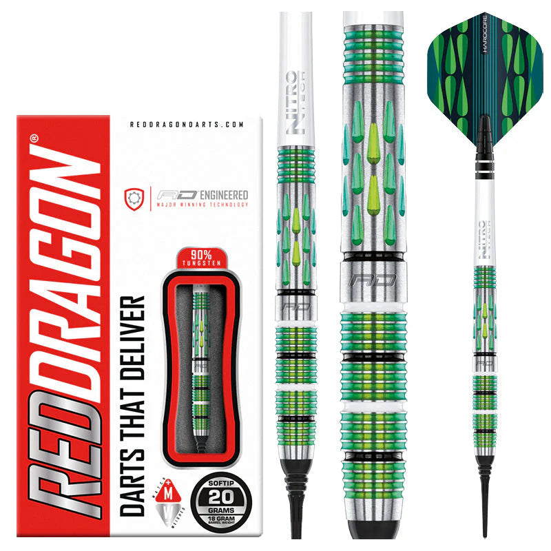 Red Dragon ARTURA SCREAMIN' GREEN - Soft Tip
