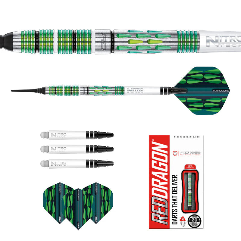 Red Dragon ARTURA SCREAMIN' GREEN - Soft Tip
