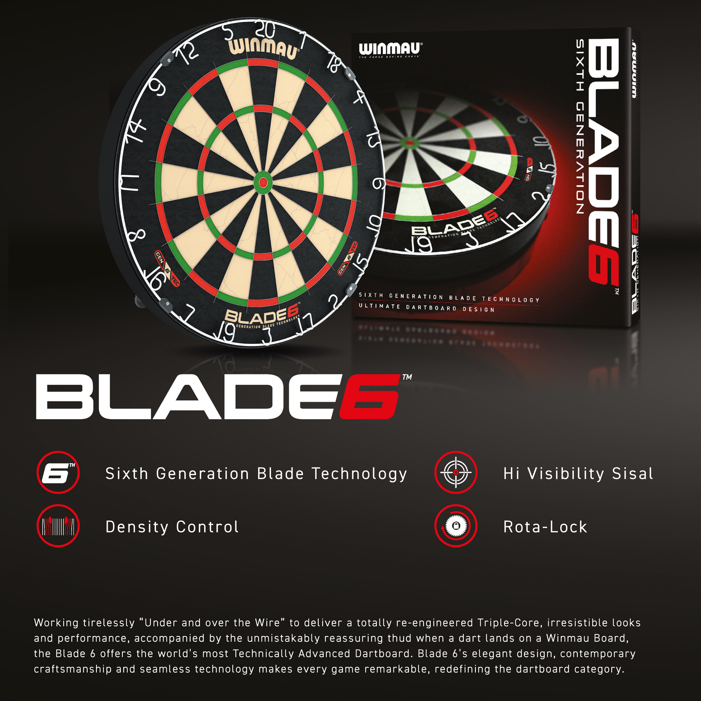 Winmau Blade 6 Tournament Dartboard