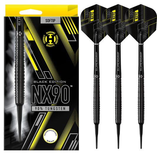 Harrows NX90 Black Edition Soft Tip Darts