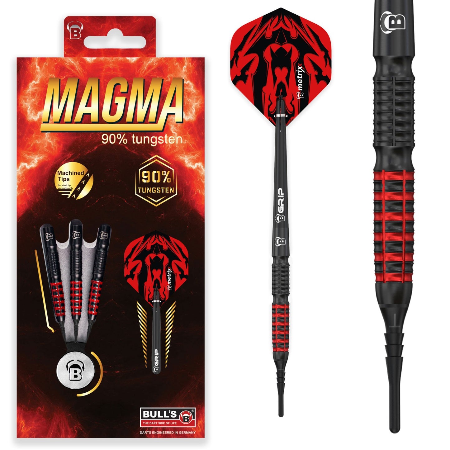 BULL’S Magma Soft Tip Dart - 90% Tungsten | 18g