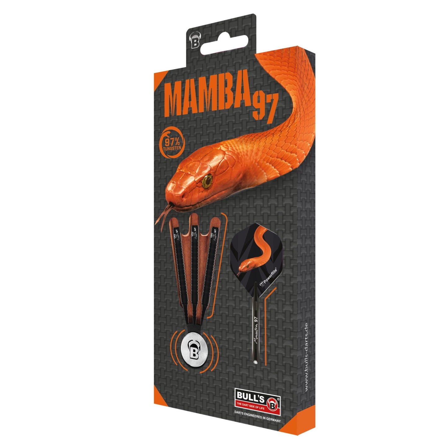 BULL’S Mamba 97 M2 Soft Tip Dart - 97% Tungsten - 18g