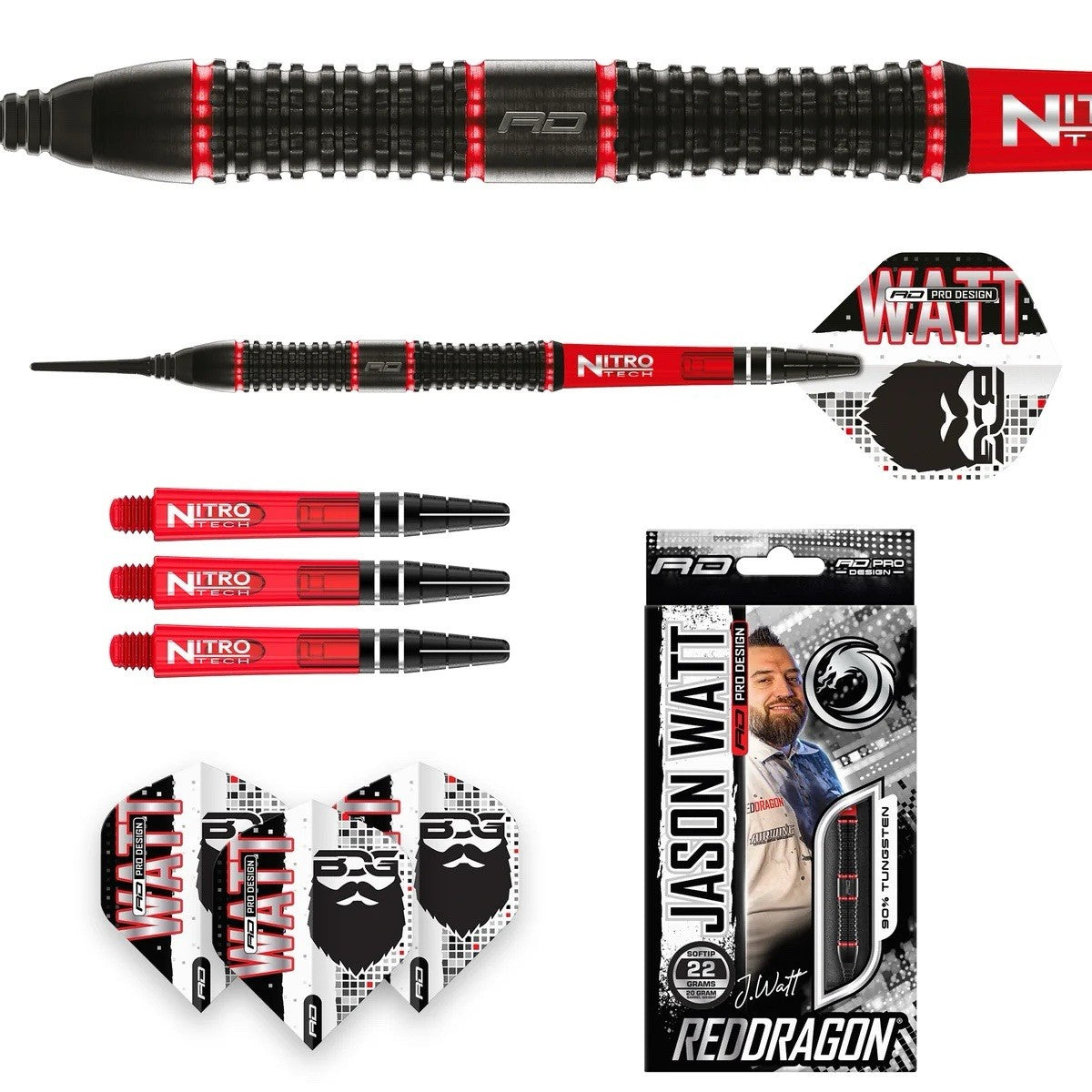 Red Dragon Jason Watt Soft Tip Dart