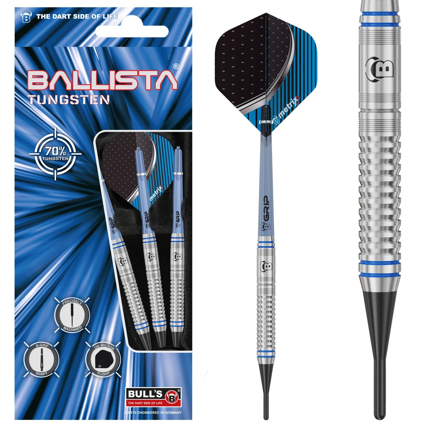 BULL’S Ballista Soft Tip Dart - 70% Tungsten | 18g