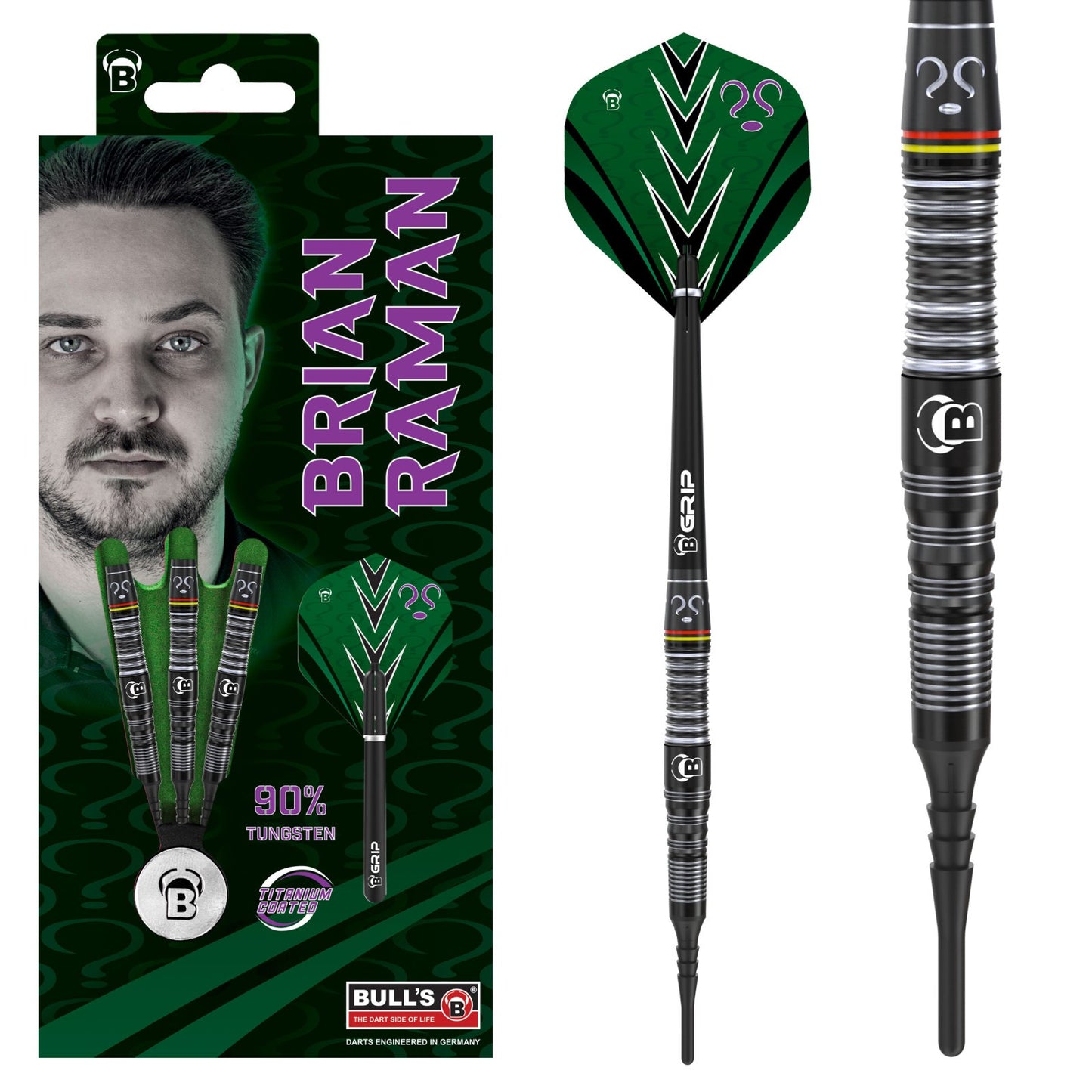 BULL’S Brian Raman Soft Tip Dart | 18g