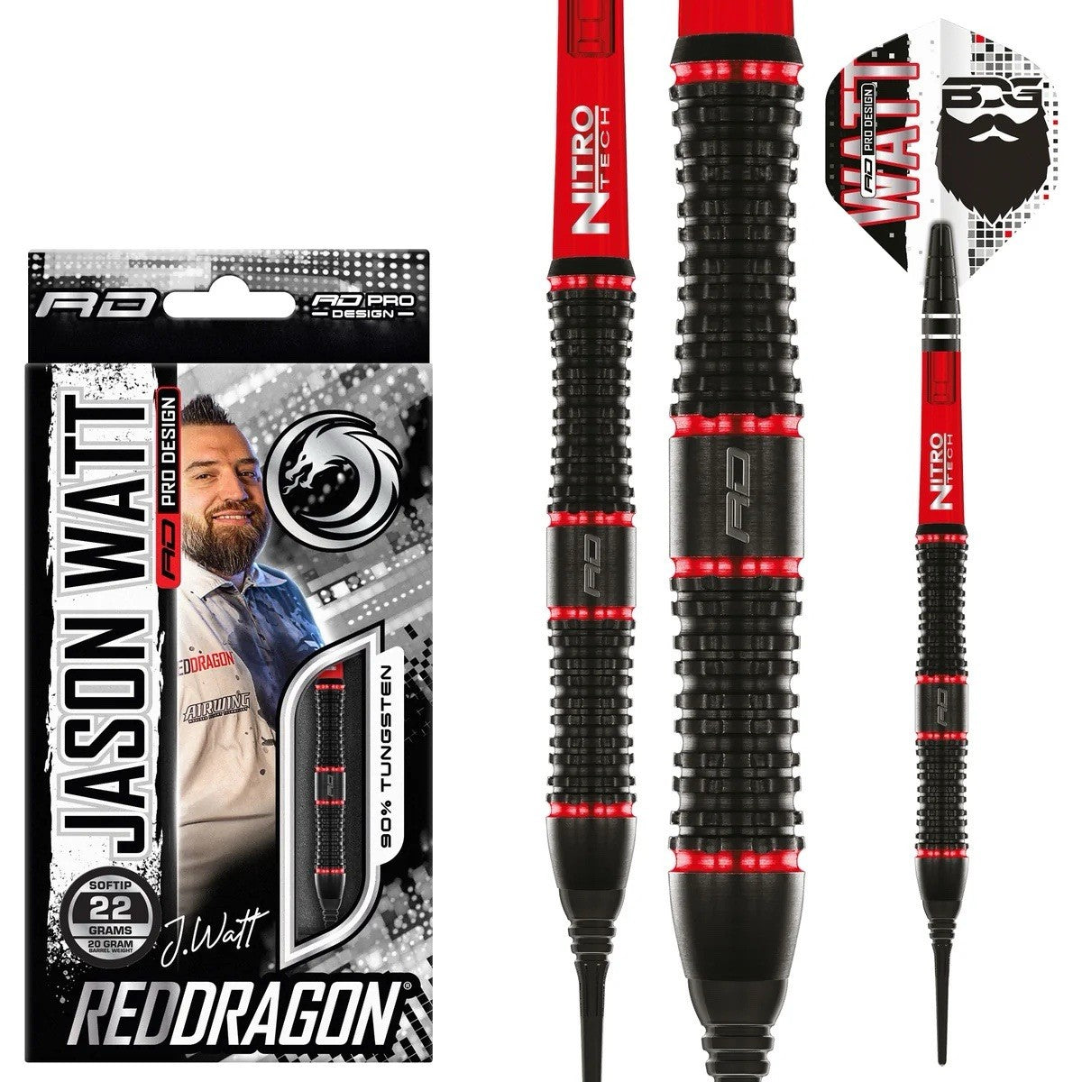 Red Dragon Jason Watt Soft Tip Dart
